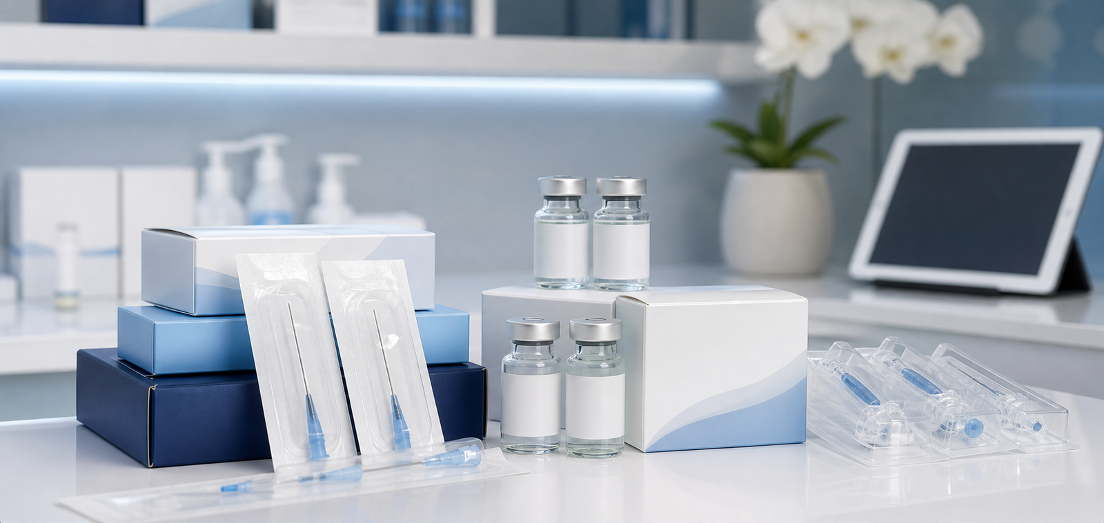 Produtos médico-estéticos e insumos clínicos